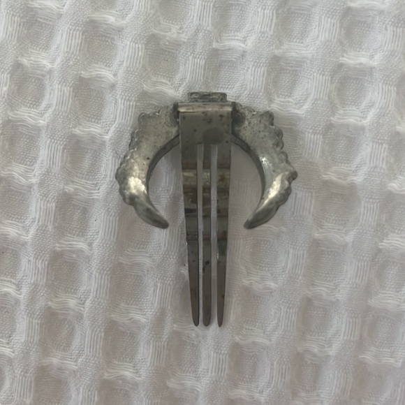 Antique 1910 diamond rhinestone hair clip - Picture 4 of 4